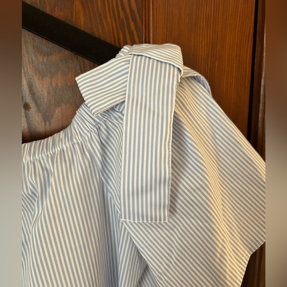 INC International Concepts Striped Boatneck Top with Bows - Picture 3 of 3